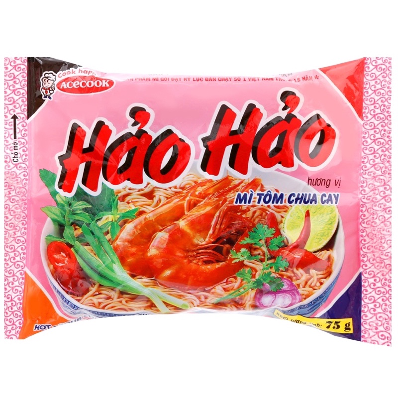 Mì HẢO HẢO tôm chua cay gói 75g