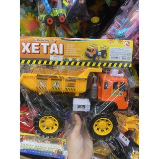 Xe tải công trình cỡ lớn cho bé - Xe Tải Xe hàng Xe cẩu công trình size to cho bé