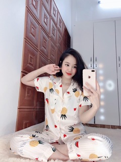 Pyjama lụa gấm loại 1  40-58kg