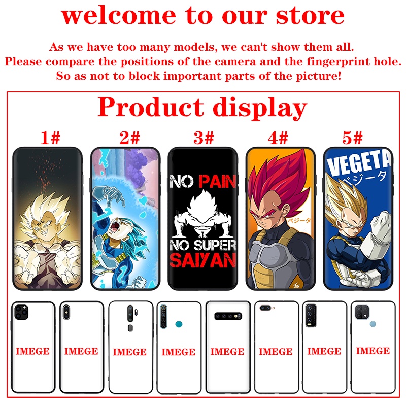 Mềm Ốp Điện Thoại Tpu Dẻo Họa Tiết Hoạt Hình Dragon Ball Vegeta Cho Xiaomi Mi 8 9 Lite 10t Pro 11 Ultra 11i F1 Note 10 Yd56