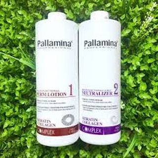 THUỐC UỐN TÓC (UỐN LẠNH DẠNG GEL) PALLAMINA COLLAGEN CAO CẤP 1000ML