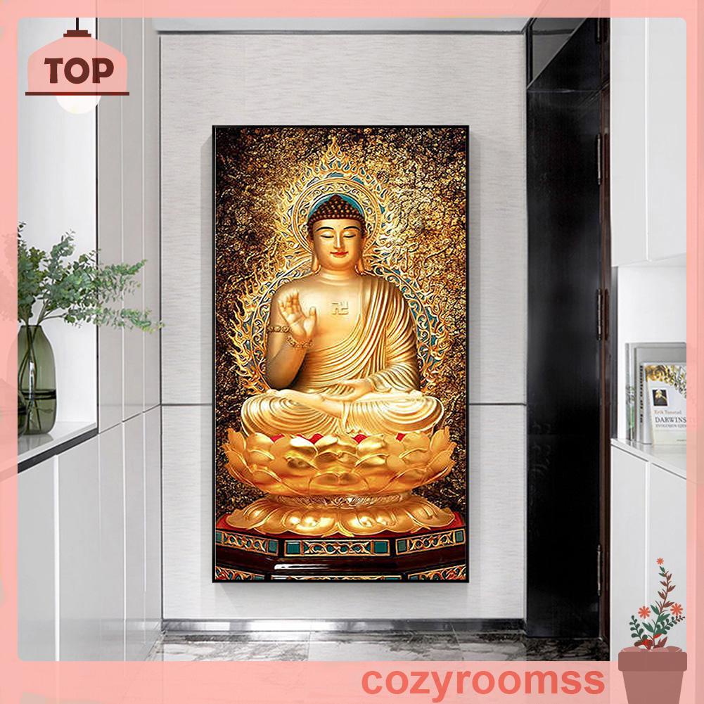 Tranh Đính Đá Kim Cương Toàn Bộ 5D DIY Hình Vẽ Phật