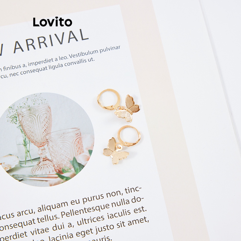 Lovito Vòng đeo Ngọc trai Rhinestone Thường L26LD109 (Vàng)