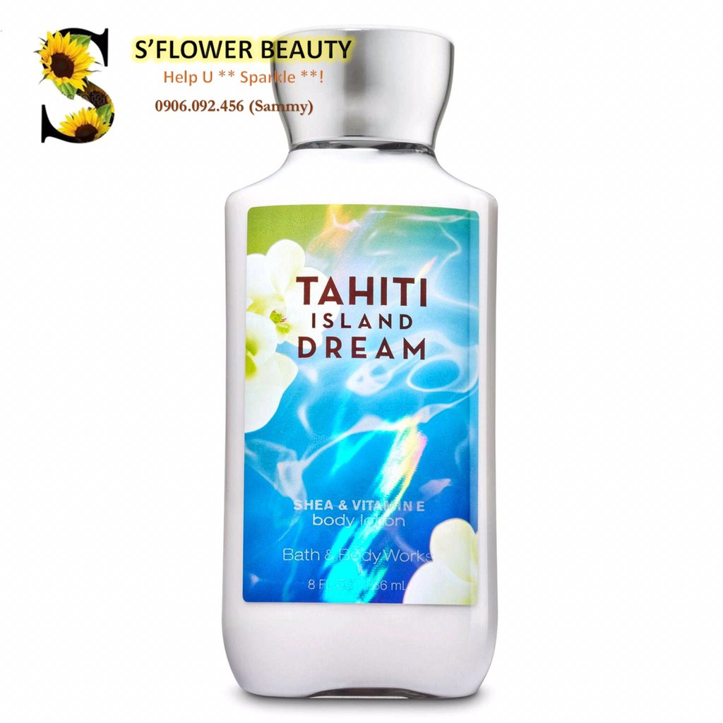 TAHITI ISLAND DREAM | Sản Phẩm Tắm Dưỡng Xịt Thơm Mịn Da Lưu Hương Toàn Thân Bath &amp; Body Works