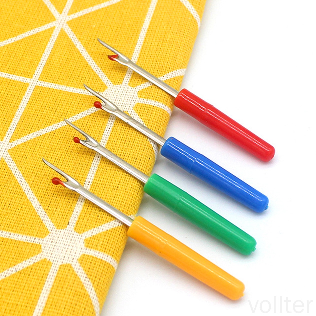 Set 4 Dụng Cụ Tháo Chỉ May Tay Cầm Nhựa Bằng Thép Không Gỉ