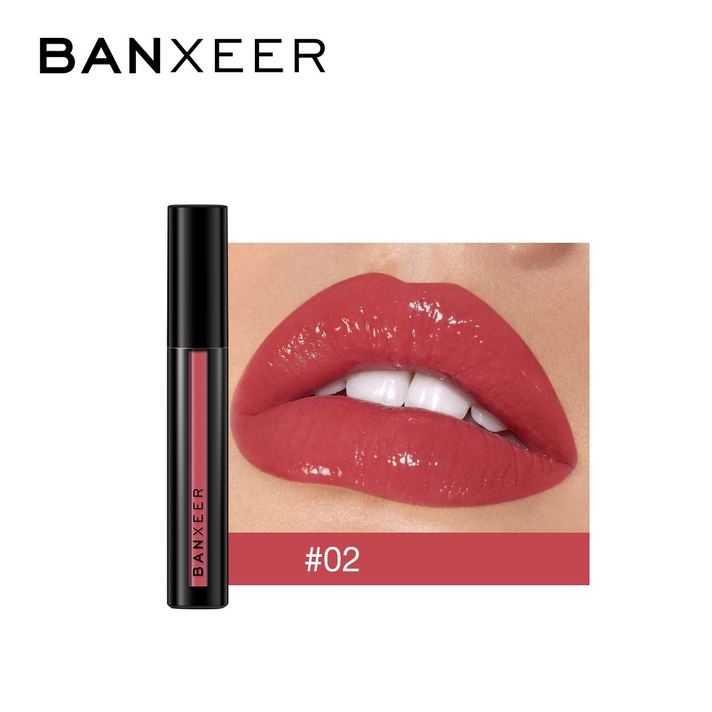 【COD Yjewelry】8 colors Banxeer 3.5ml Liquid Lipstick Non-stick cup Waterproof Lip Gloss