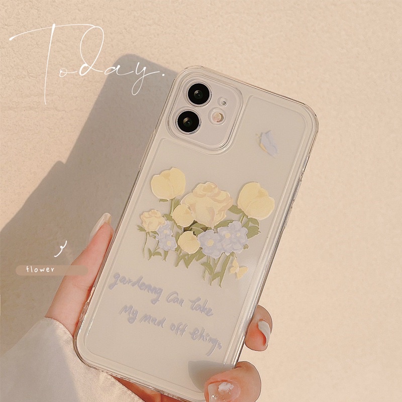 (SIÊU RẺ) Ốp lưng iphone trong suốt bó hoa xinh 6/6plus/6s/6splus/7/7plus/8/8plus/x/xr/xs/11/12/13/pro/max/plus/promax