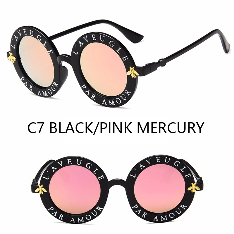 Korean Ulzzang Fashion Vintage Round Sunglasses Women/Men Sun Glasses