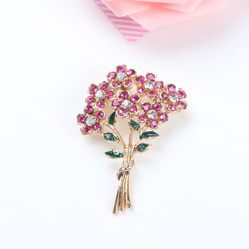 Ghim Cài Áo Hình Cây Táo Đính Đá Sang Trọng Cho Nữ