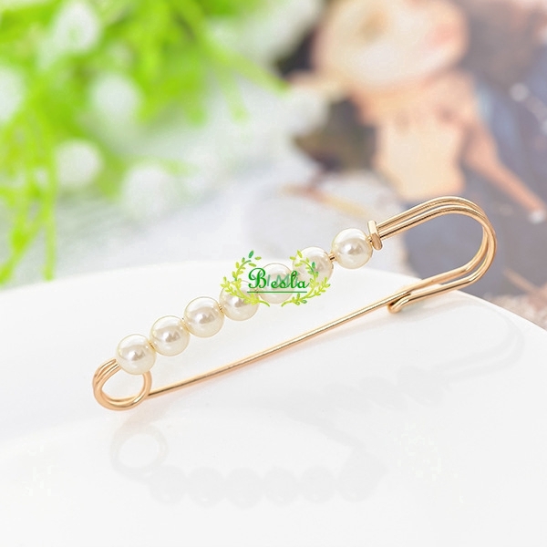 🌈Ghim cài đính hạt ngọc trai giả thời trang sang trọng
