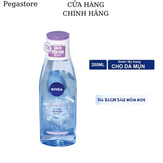 Nước tẩy trang NIVEA Acne Care Micellar Water 200ml ngừa mụn,làm sạch,trắng da
