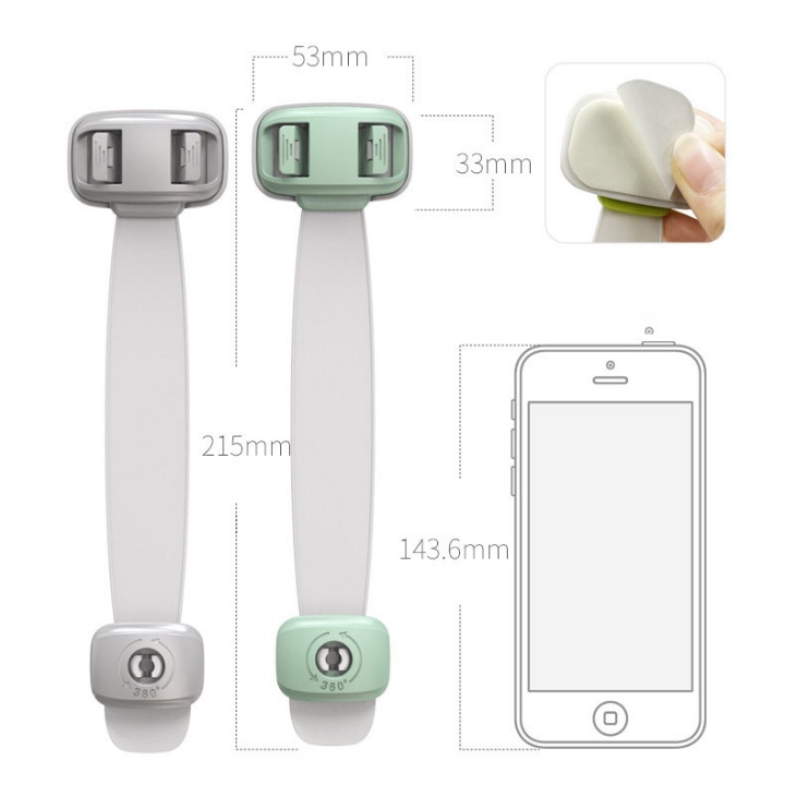 Khóa tủ lạnh an toàn cho bé Looktosee KT001