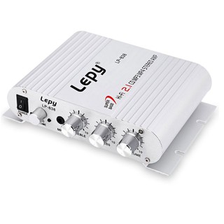 Amply mini 12v lepy hi-fi 2.1 lp-838 có cổng subwoofer