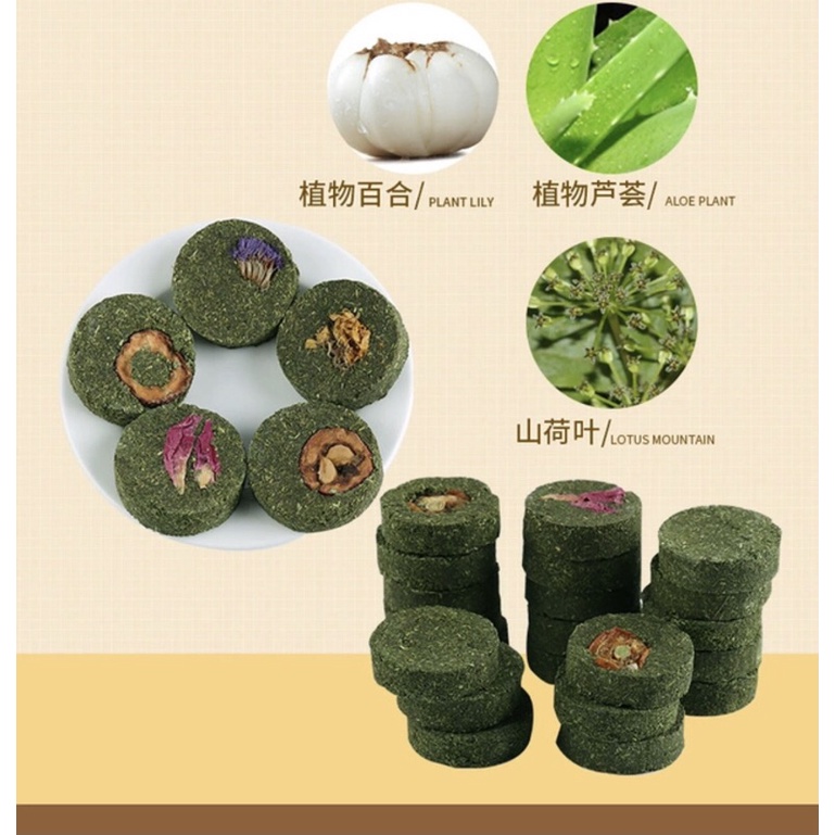Bánh mài răng cỏ hoa. Mài răng jonsanty cho hamster/sóc/thỏ/bọ