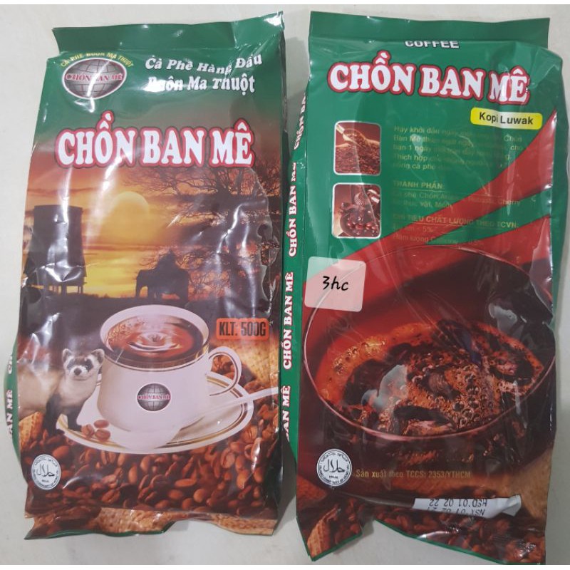 Cà phê chồn ban mê gói 500g