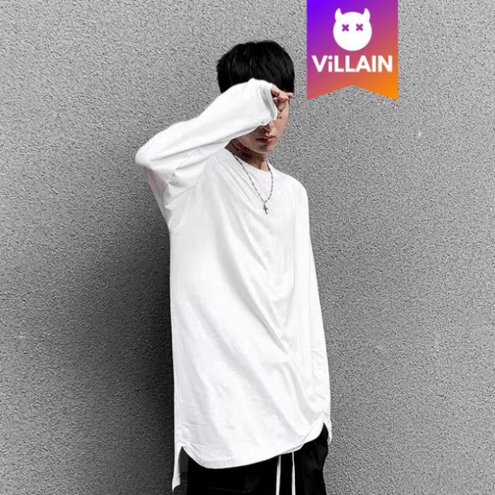 Áo Thun Trơn Dài Tay Xỏ Ngón Long Sleeve Tee Unisex - Villain 💕 *