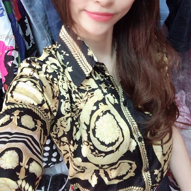 Sơ mi lụa hình thật chính chủ