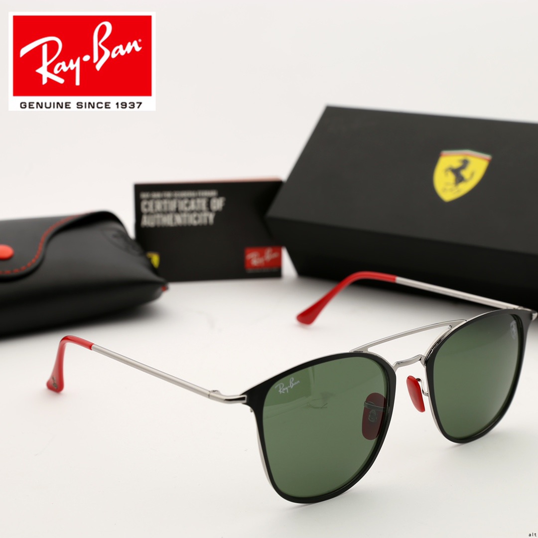 Wayfarer Ray-Ban_ chính hãng Kính râm 2021 Thời trang Hàn Quốc mới Kính râm nam nữ một mảnh Cặp đôi hợp thời trang Du lịch ngoài trời Kính râm lái xes