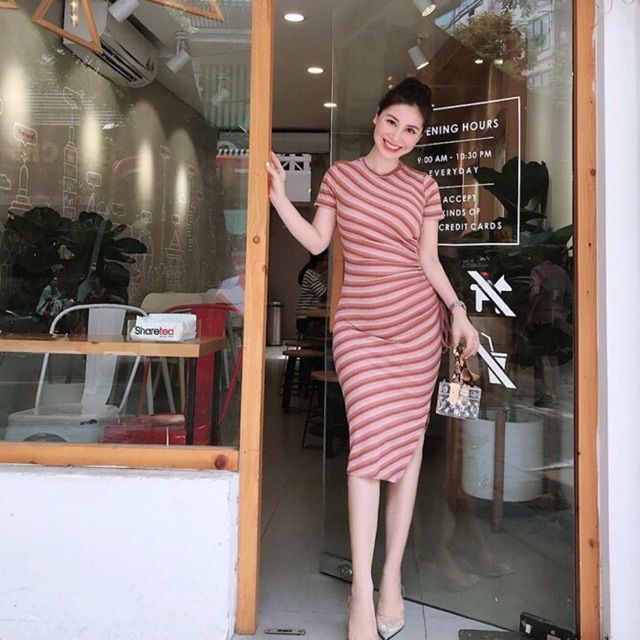 Váy xoắn kê lệch