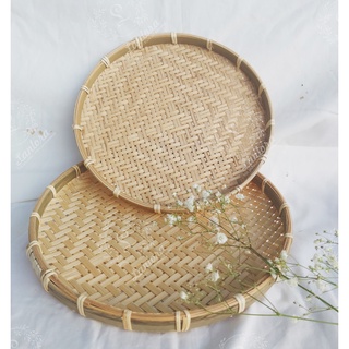 Mẹt tre tròn viền mây size trung