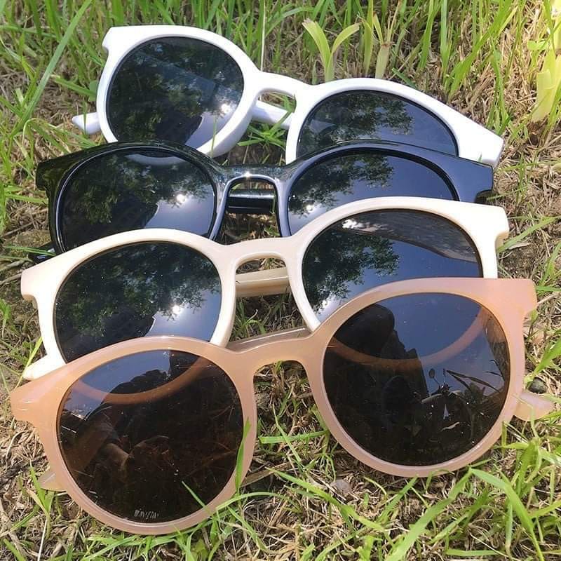 Kính mát nam nữ mắt tròn chống tia UV thời trang phong cách Ulzzang đẹp cute giá rẻ Hottrend HANASO 001