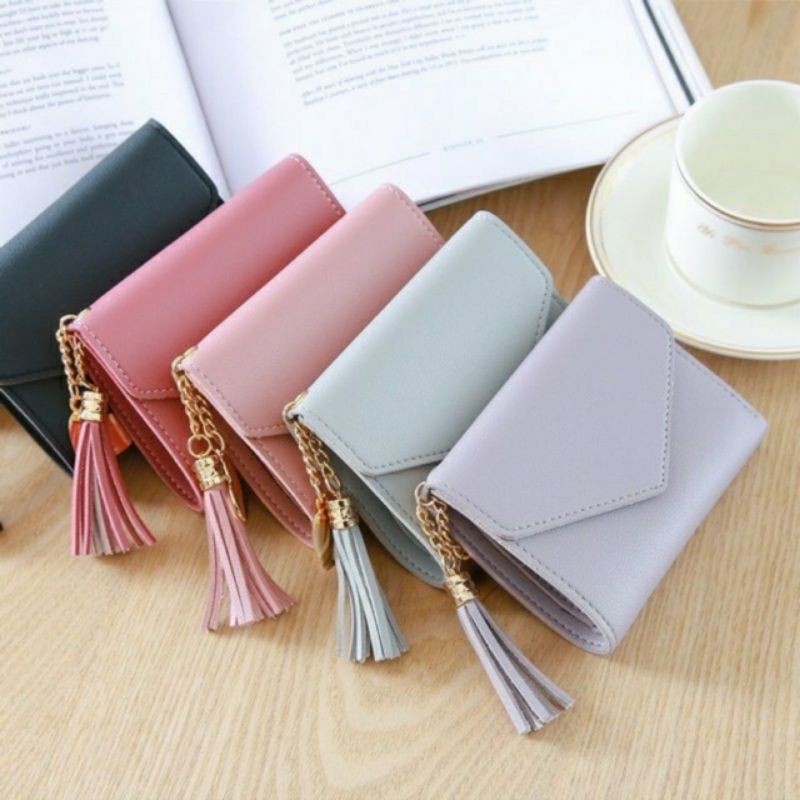 Ví nữ gấp gọn ngắn dễ thương