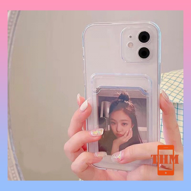 Ốp lưng Điện Thoại TPU Mềm Có Ngăn Đựng Thẻ Cho iphone 6 6plus 6splus 7 7plus 8 8plus xs xr xs max iphone 11 12 13 pro max plus promax-022