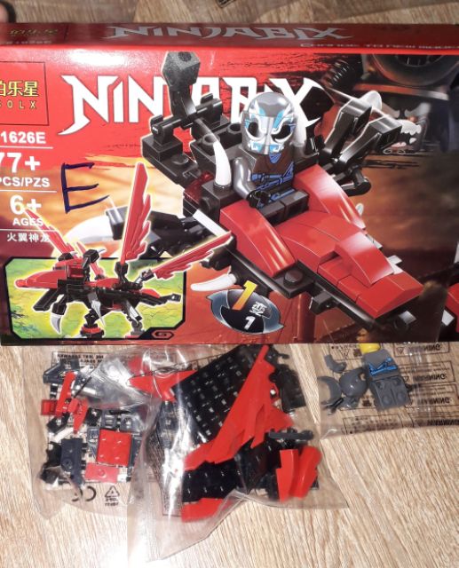 Lắp ráp 1 hộp LegoNinjaBix Linh thú kết hợp 81626 có nhiều chi tiết bằng nhựa ABS