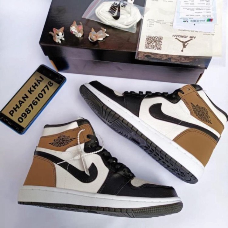 [Ảnh Thật]Giày Cổ C𝐚𝐨, Giày JD Nâu Đen Cổ Cao Hàng Cao Cấp Nam Nữ Full Box | BigBuy360 - bigbuy360.vn