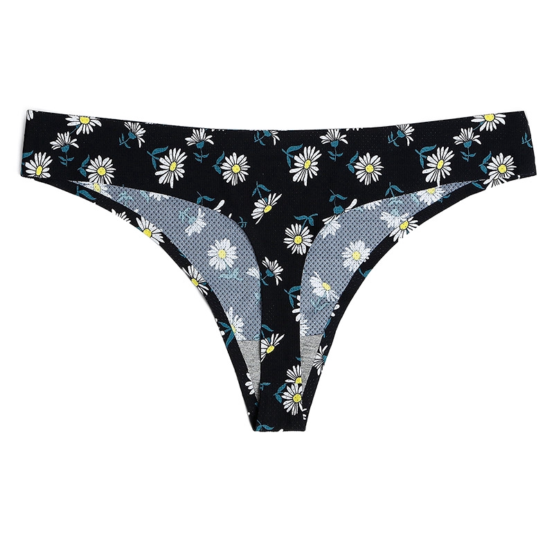 Set 6 quần lót cotton ZXYOUPING thoáng khí in họa tiết size US thời trang cho nữ