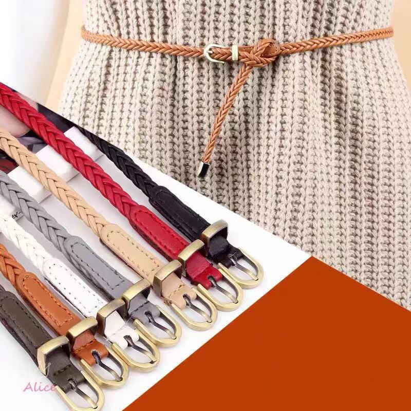 Thắt Lưng Bện Dây Da PU Toko212 Cho Nữ