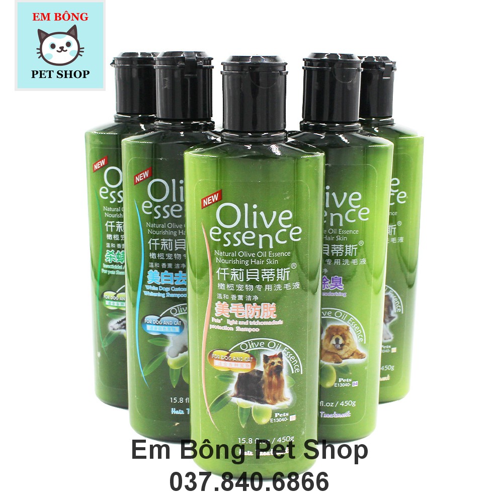 Sữa tắm cho chó mèo Olive Essence - ĐỦ MÙI