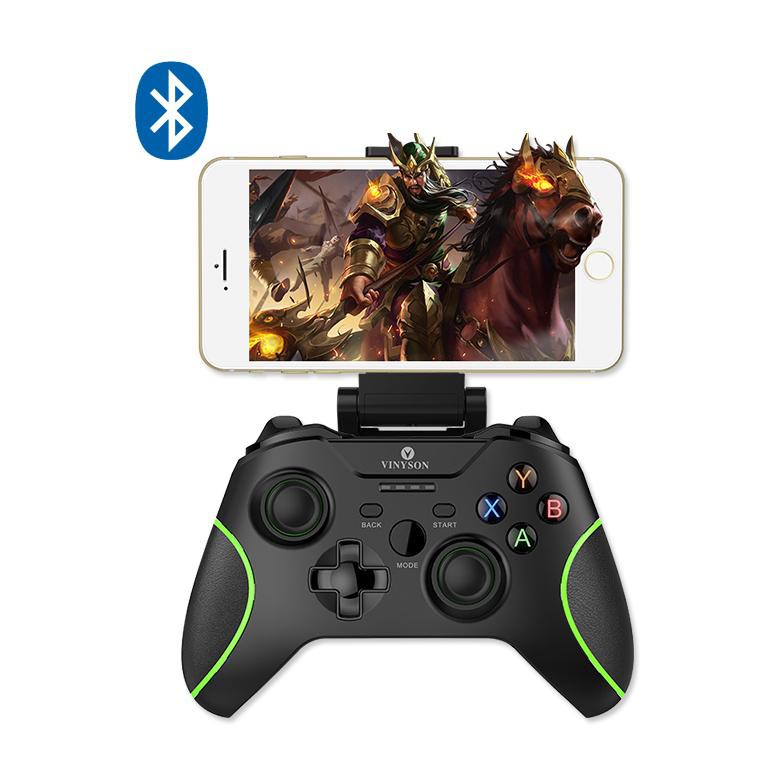 Tay cầm chơi game bluetooth VINYSON VA-007 hỗ trợ PC/ANDROID/IOS (Đen)