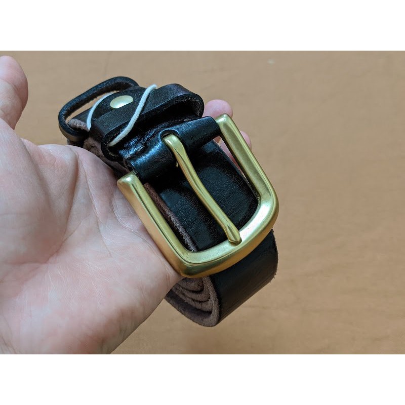 Dây lưng nam da bò một lớp. Khóa kim đồng đúc BẢO HÀNH 2 NĂM