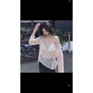 Áo lưới đan mặc kèm bikini