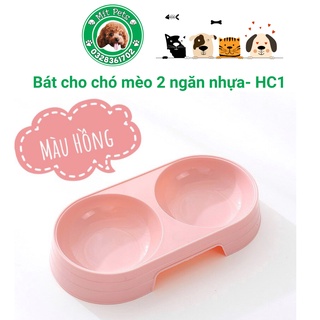 Bát ăn đôi cao cấp cho chó mèo