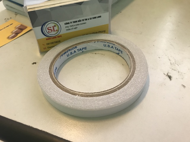 Băng keo giấy 2 mặt khổ 2.4cm dài 20m