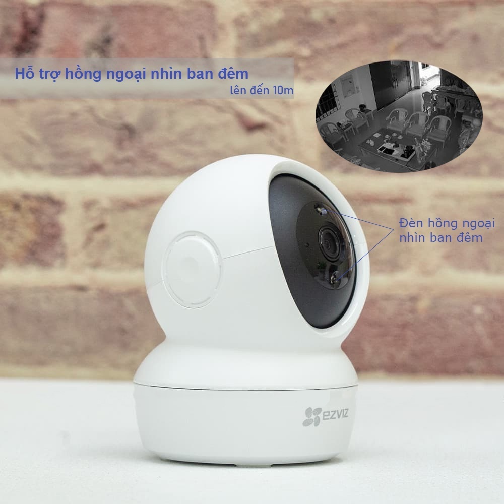 Camera Ezviz C6N 1080p wifi trong nhà giá rẻ quay 360 độ không dây giọng nói 2 chiều chính hãng