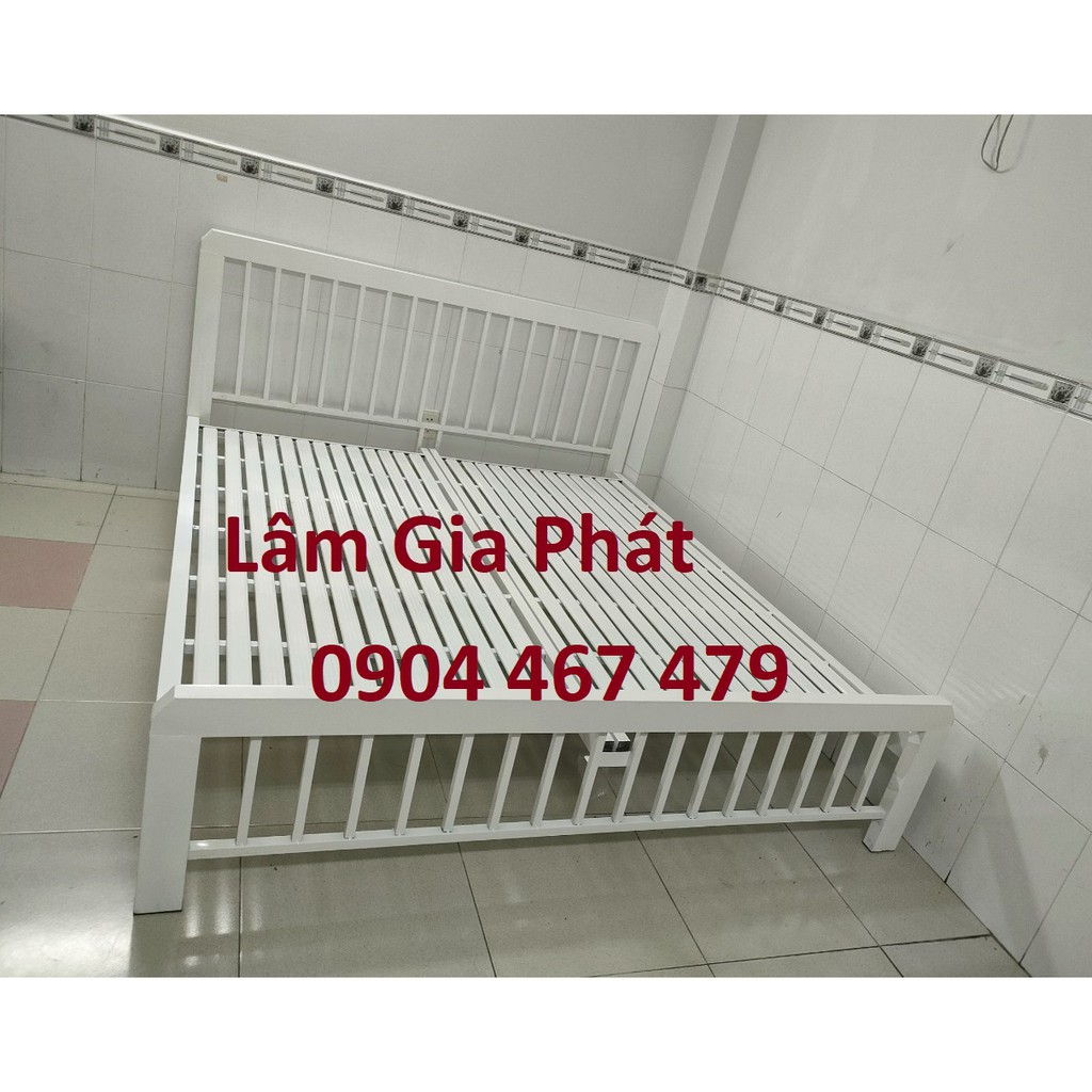 Giường sắt  - giường ngủ trắng tinh giá rẻ - đẹp - freeship