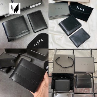 [Tặng Kèm Cardholder] Set ví nam Pedro 2 loại full box, túi giấy có tặng kèm cardholder thích hợp làm quà tặng hàng hotr