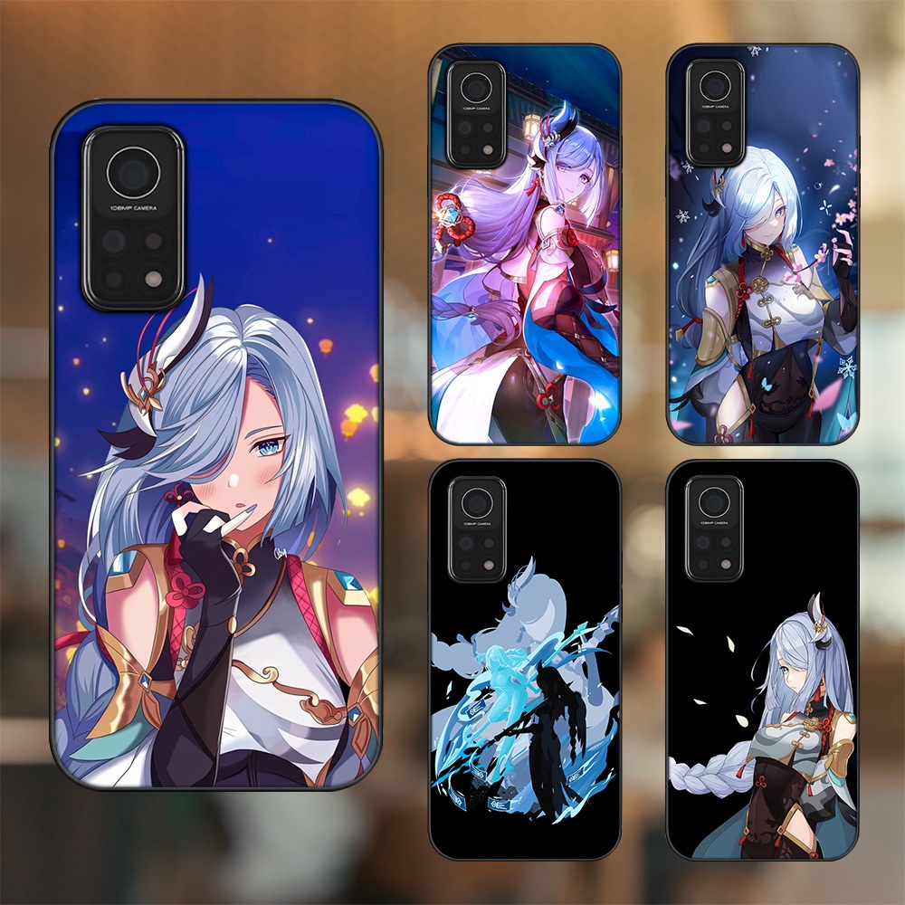 Ốp lưng Xiaomi Mi 10T Pro 5G viền đen in hình Shenhe Genshin Impact