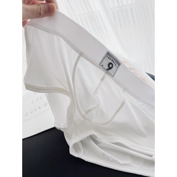 QUẦN LÓT NAM - Dạng Boxer Basic Trơn LOGO - Form Chuẩn - Cotton Mịn