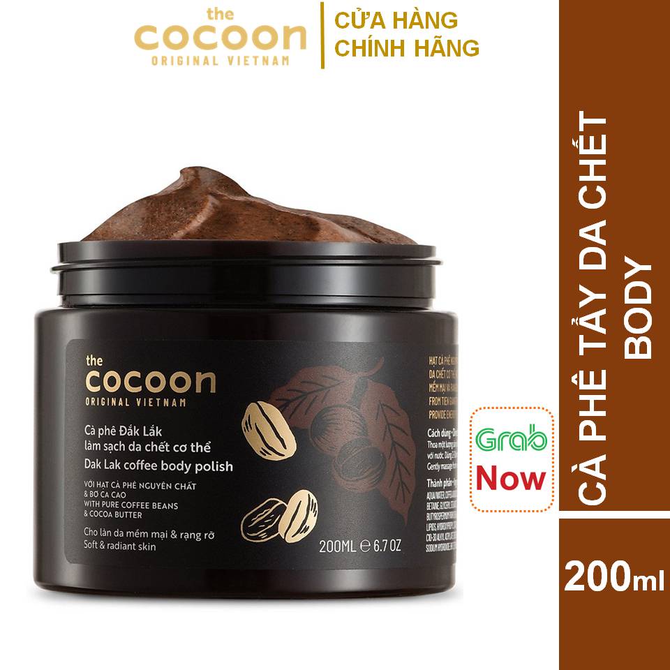 Tẩy Da Chết Cà Phê Đăk Lăk Cocoon 200ml (Body Polish)