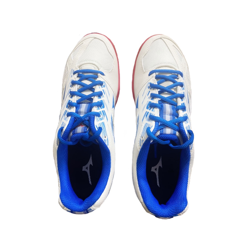 Giày cầu lông Mizuno nam chính hãng Sky Blaster 2 71GA204510 màu trắng xanh