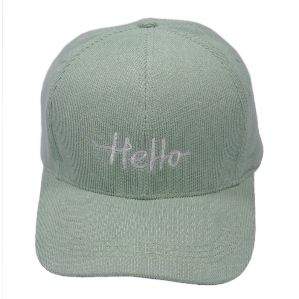 Mũ lưỡi trai ❤️ Nón kết thêu hình chữ Hello chất nhung cao cấp form unisex nam nữ