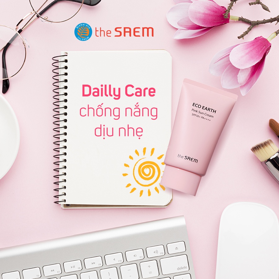 Kem chống nắng THE SAEM - Kem chống nắng the seam same Eco Earth Sun Cream