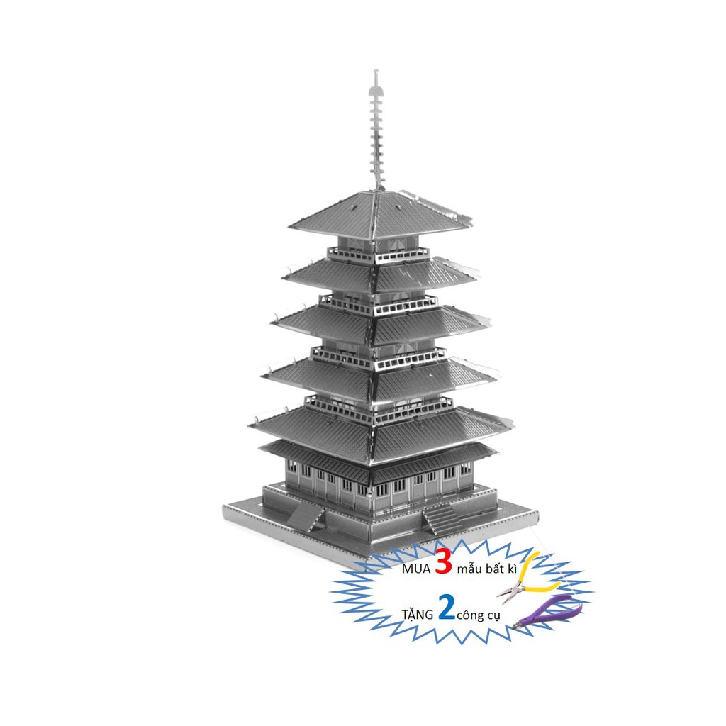 Mô Hình Lắp Ráp 3d Tháp Toji - Kyoto