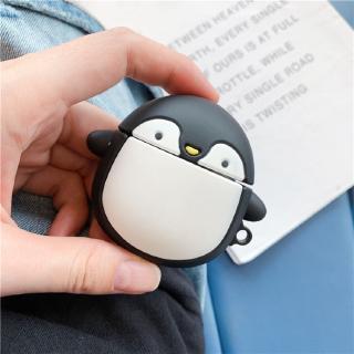 Vỏ bọc chống sốc chống thấm nước bảo vệ cho hộp đựng tai nghe Apple AirPods hình chim cánh cụt
