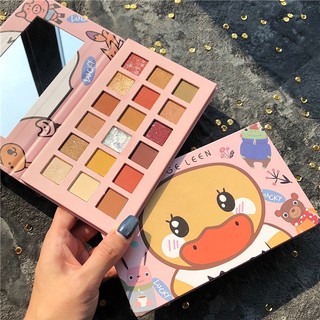Bảng phấn mắt muge leen 18 màu siêu cute - phấn mắt 18 ô mugeleen