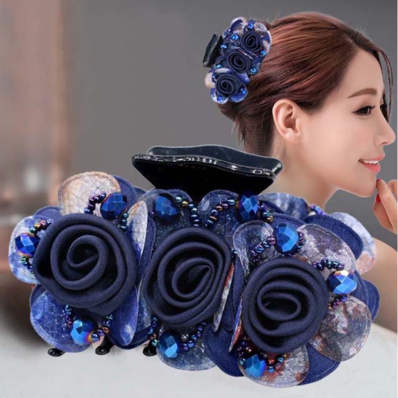 Kẹp Tóc Đính Hoa Thanh Lịch Thời Trang Dành Cho Nữ